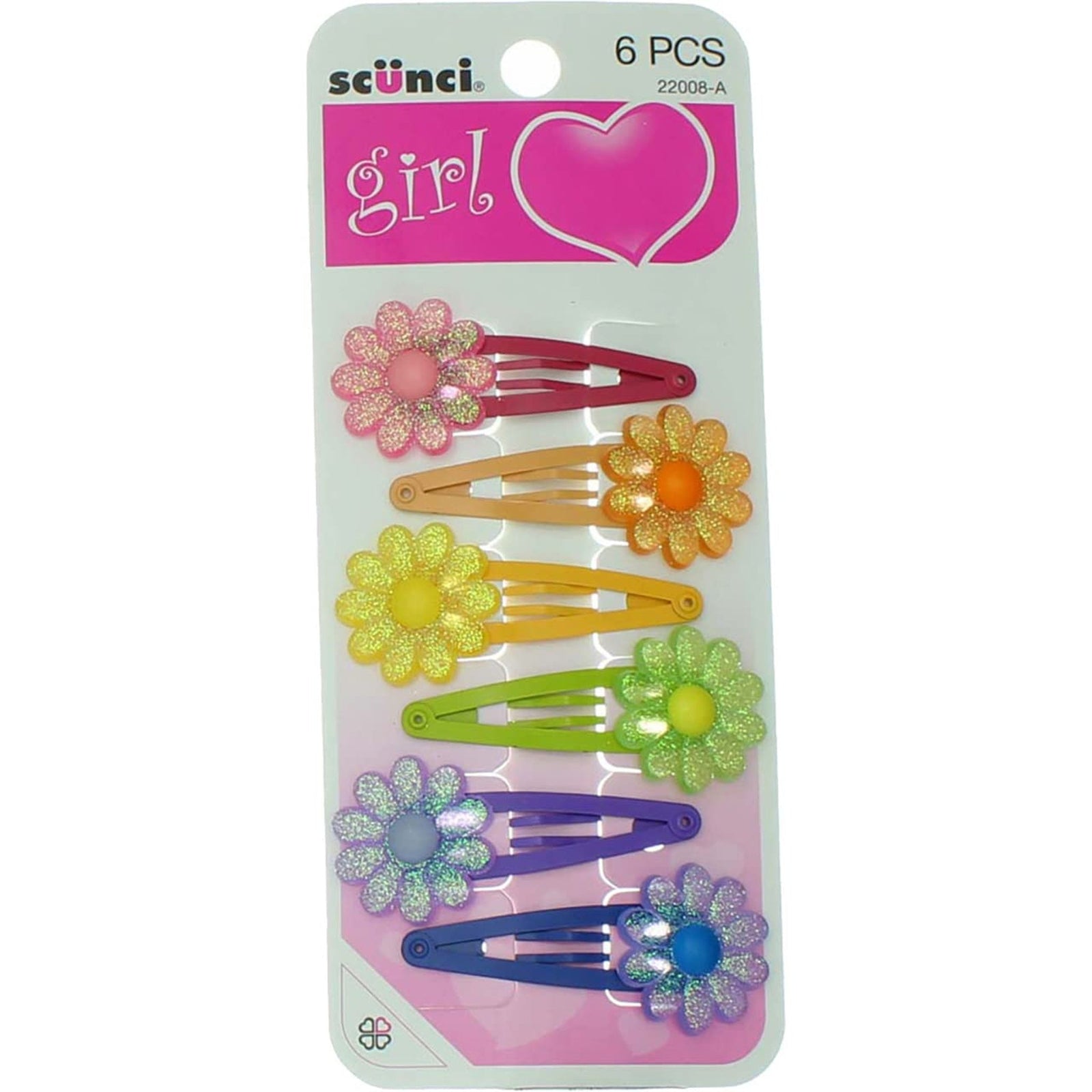 Scunci Hair Clippies with Flowers