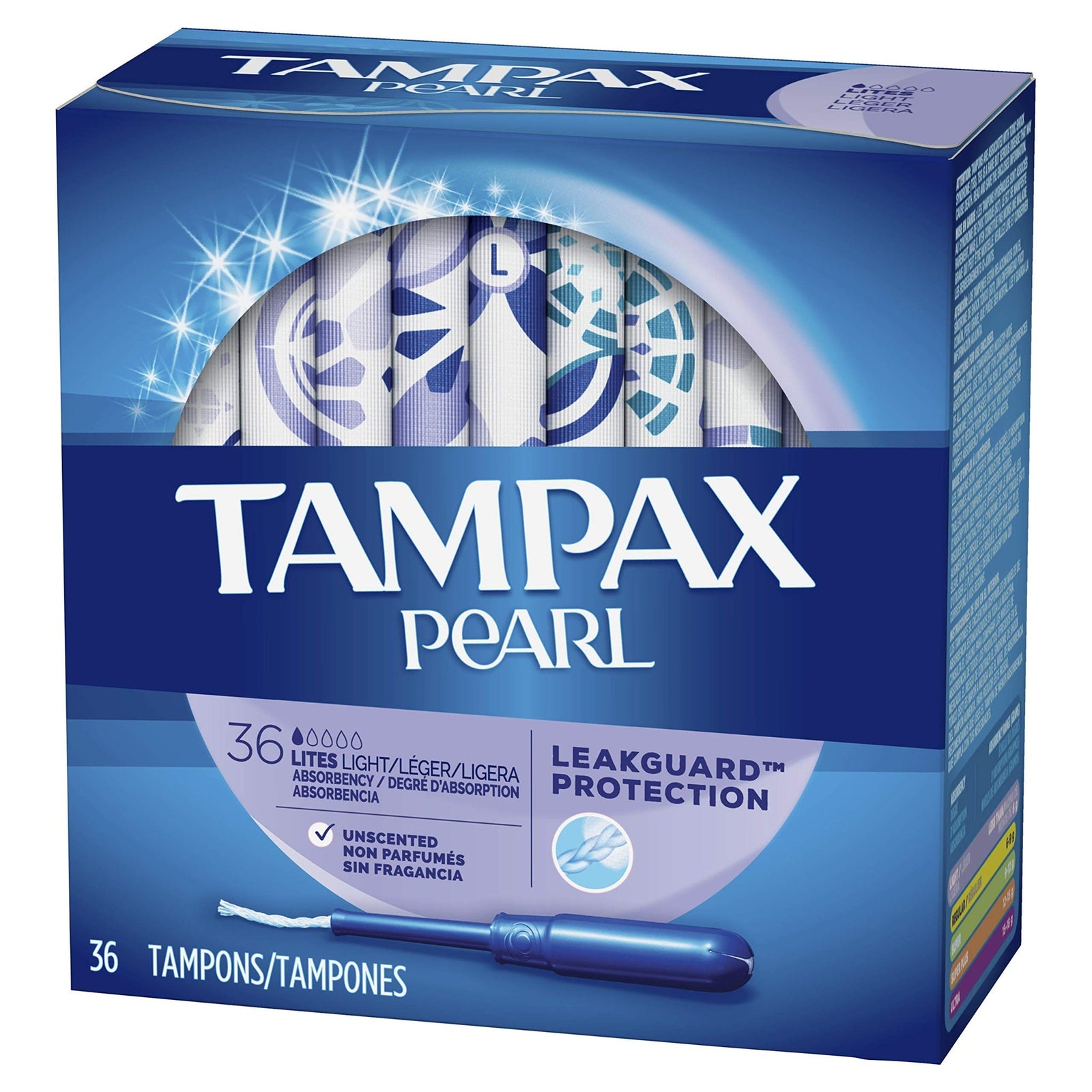 Tampax Pearl Tampons Light Absorbency (36 ct, 2 pk)