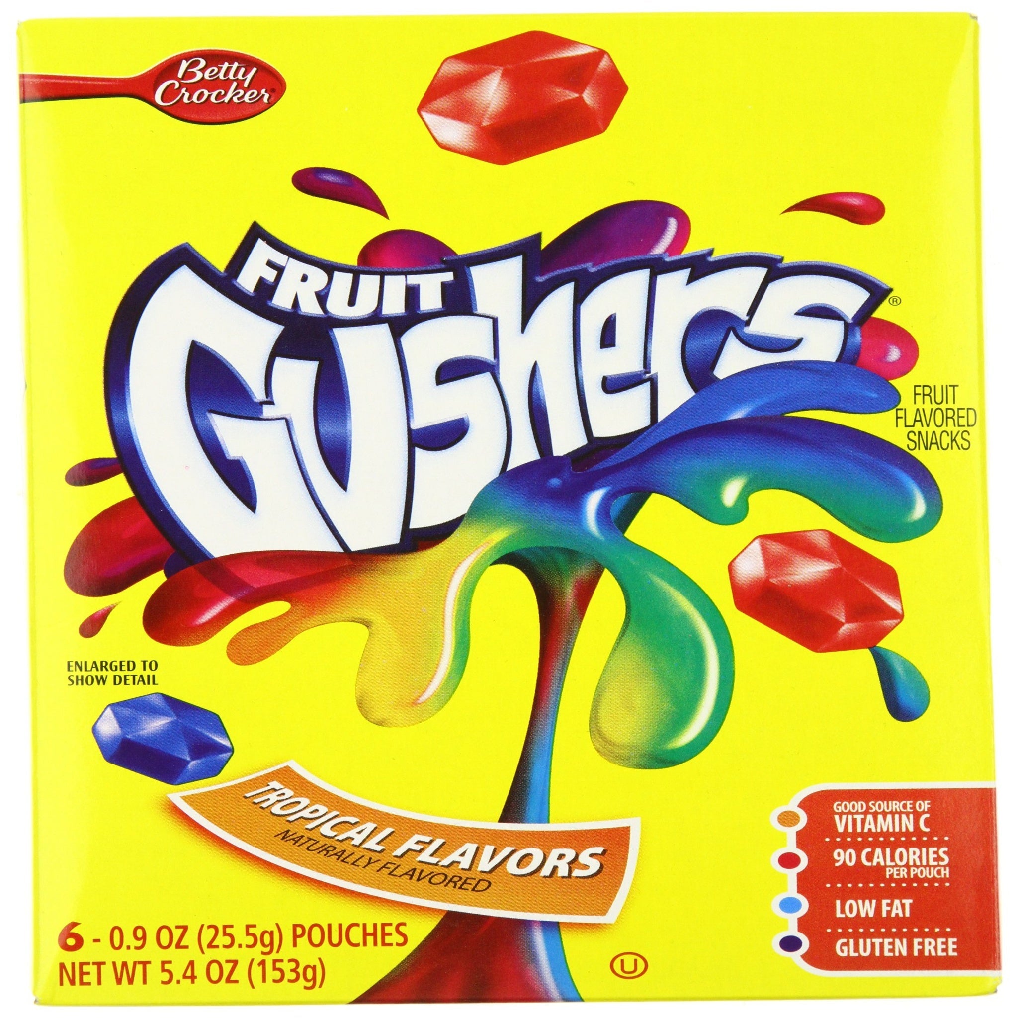 Betty Crocker Fruit Gushers Tropical (6 ct, 6 pk)