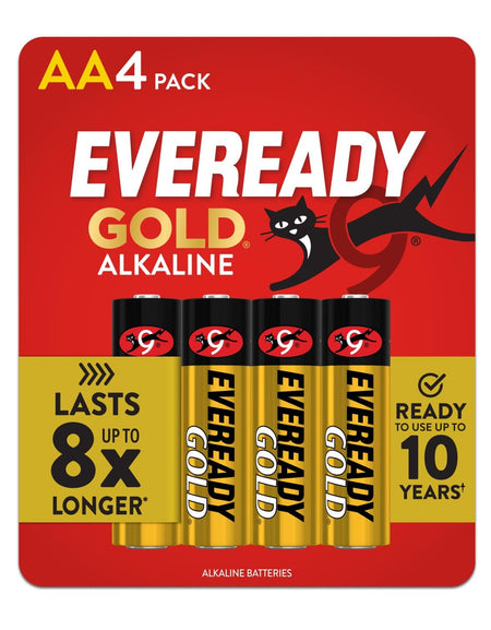 Eveready Gold Alkaline Batteries AA (4 Count)