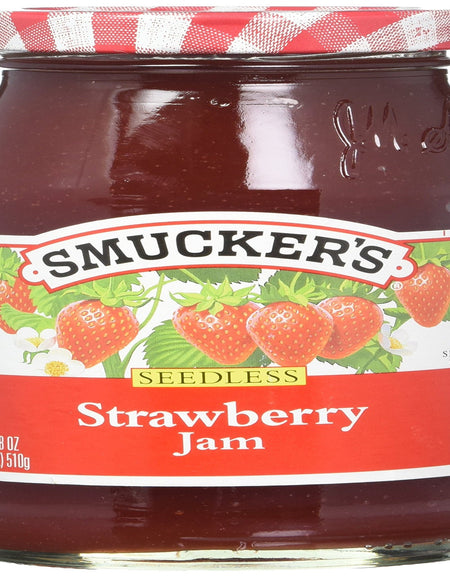 Smucker's Seedless Strawberry Jam (18 oz, 6 Pack)
