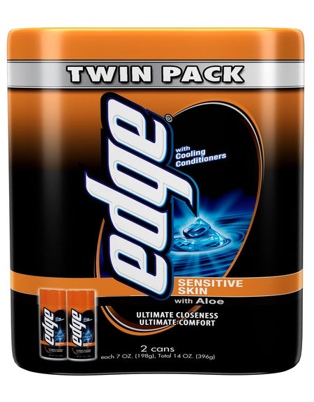 Edge Shave Gel for Men Sensitive Skin (7 oz, 2 Pack)