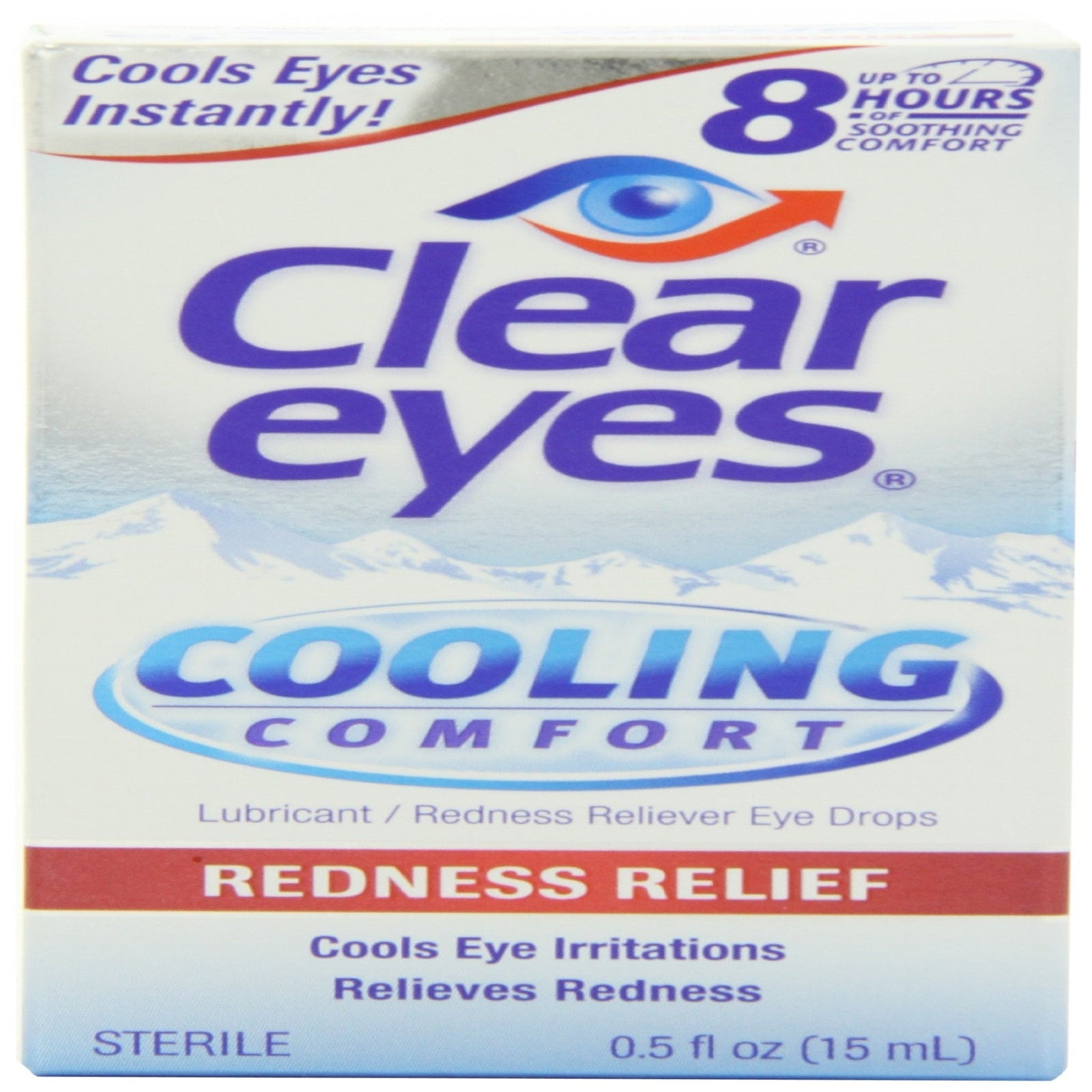 Clear Eyes Cooling Comfort Eye Drops (0.5 oz, 2 Pack)