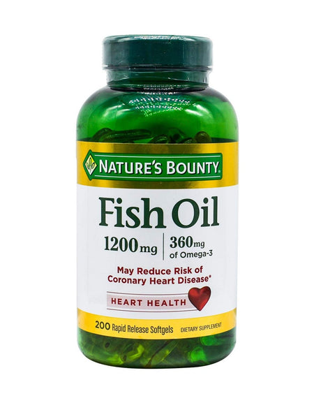 Nature's Bounty Fish Oil 1200 mg (200 Softgels)