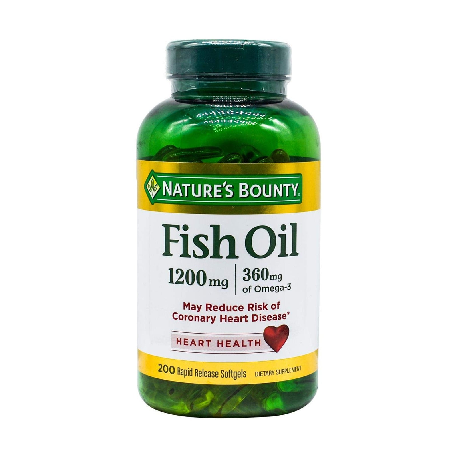 Nature's Bounty Fish Oil 1200 mg (200 Softgels)