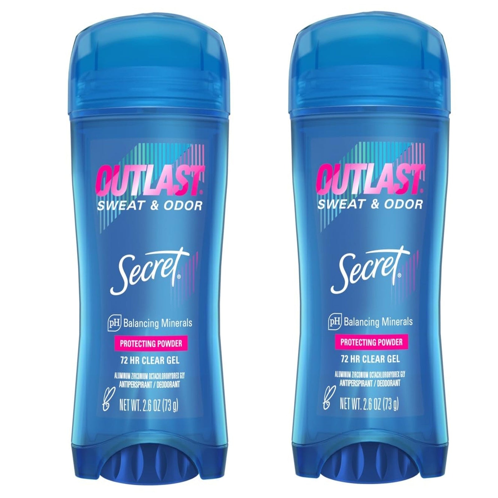 Secret Clear Gel Antiperspirant (2.6 oz, 2 Pack)
