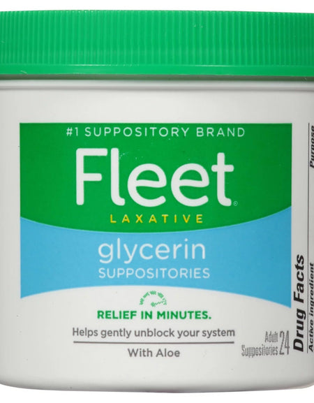 Fleet Glycerin Suppositories (24 Count, 6 Pack)