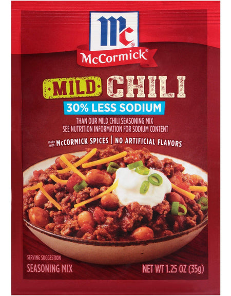 McCormick Mild Chili Seasoning Mix Less Sodium (1.25 oz)