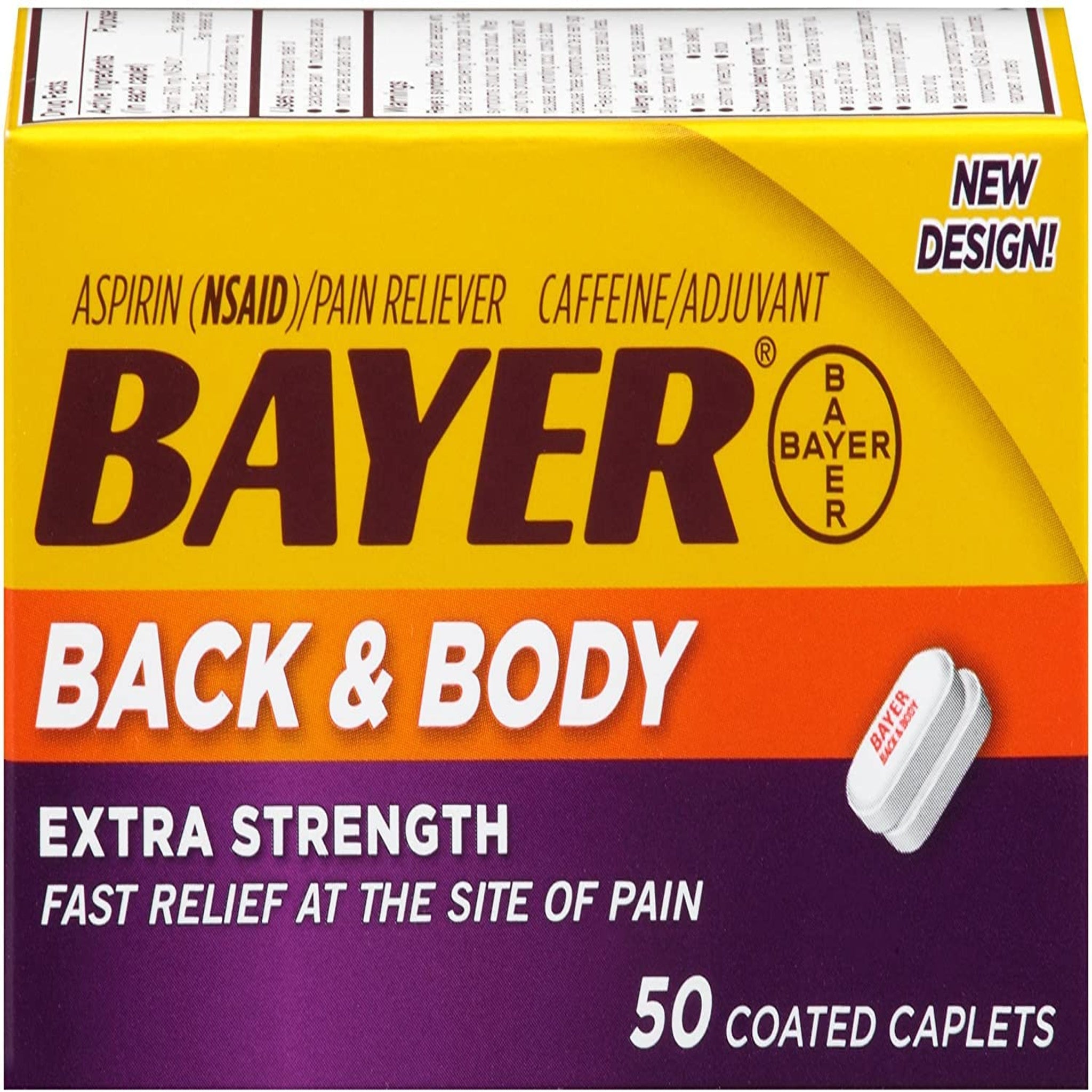 Bayer Back & Body Caplets (50 ct, 2 pk)