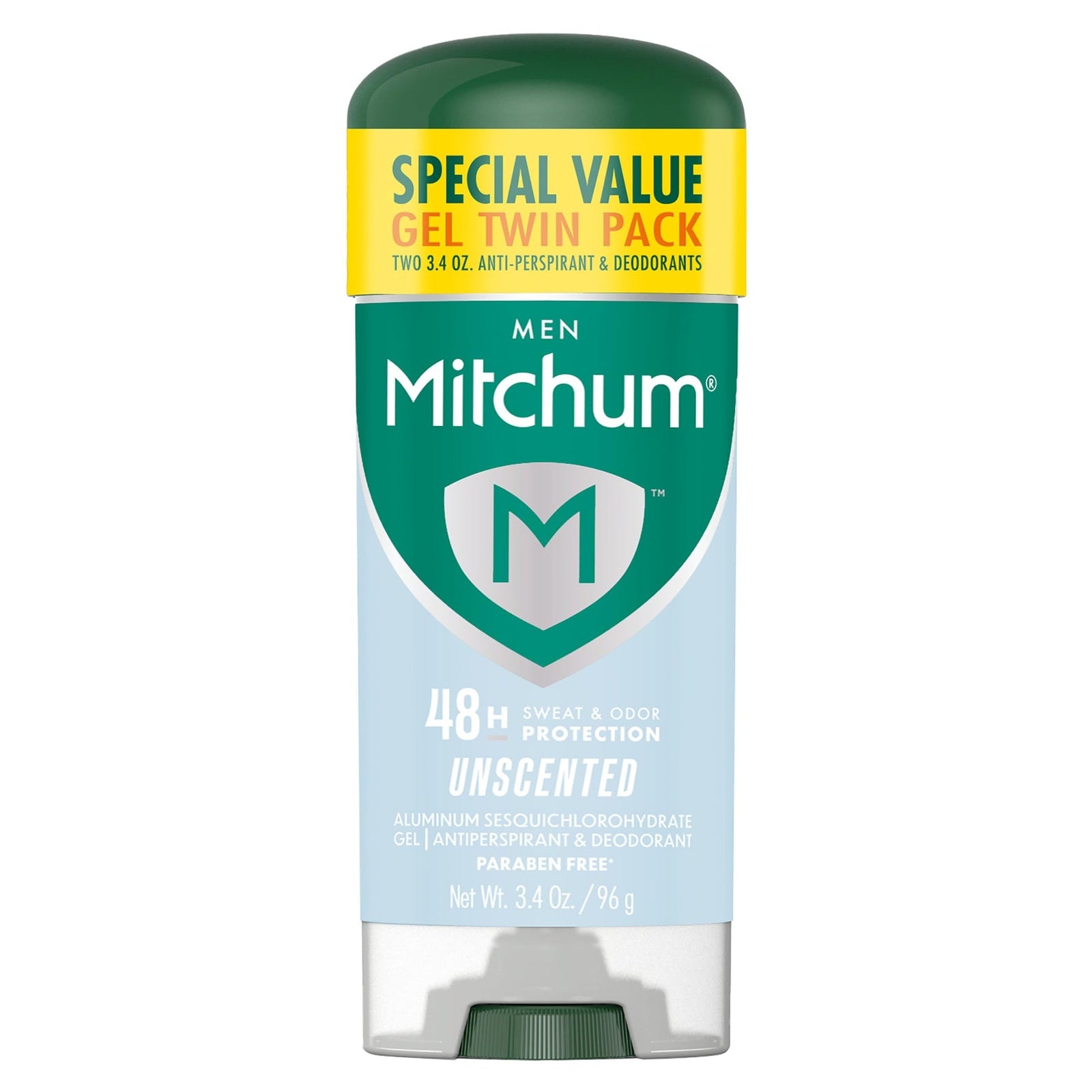 Mitchum Men Deodorant Gel Unscented (3.4 oz, 2 pk)