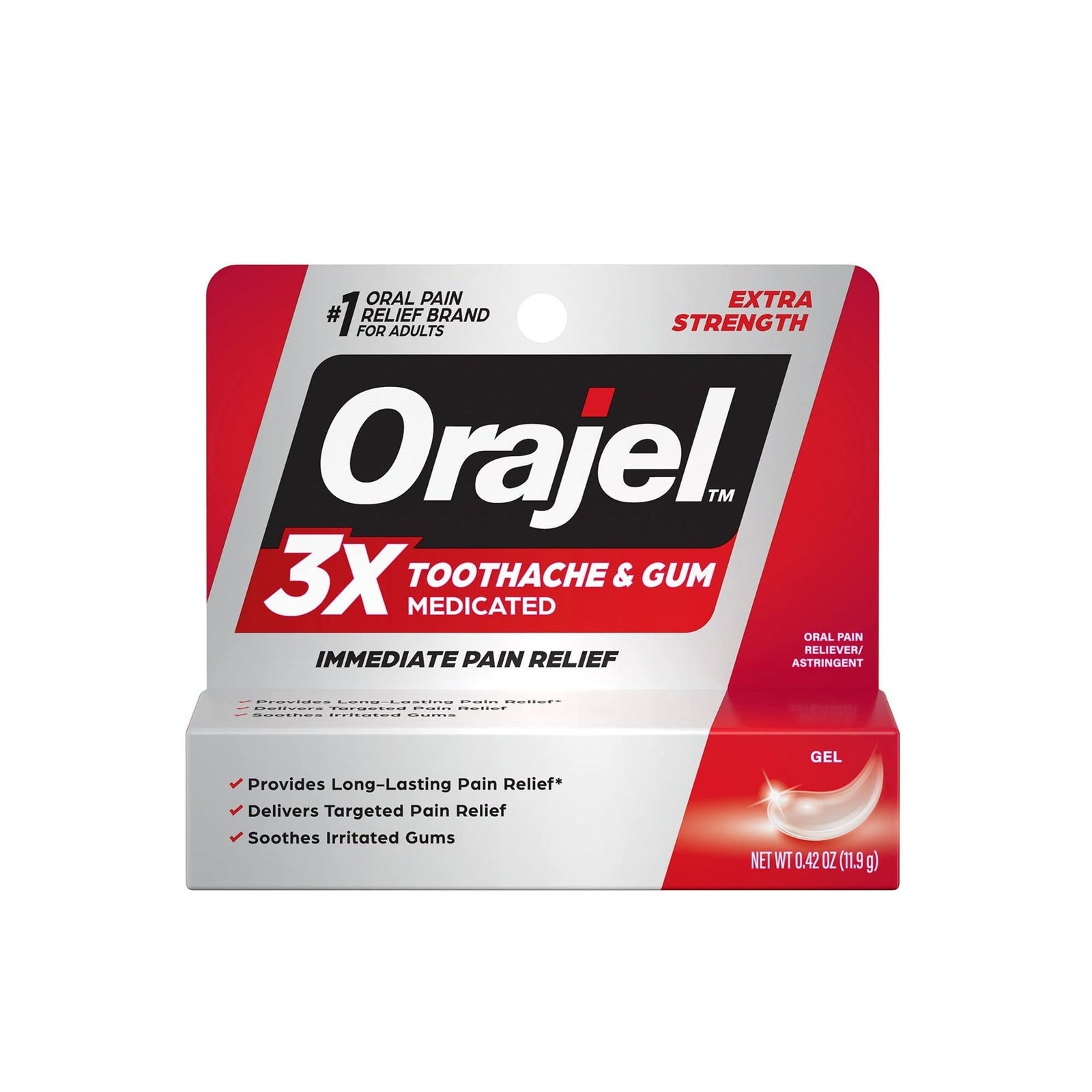 Orajel Severe Toothache Gel (0.25 oz, 2 pk)