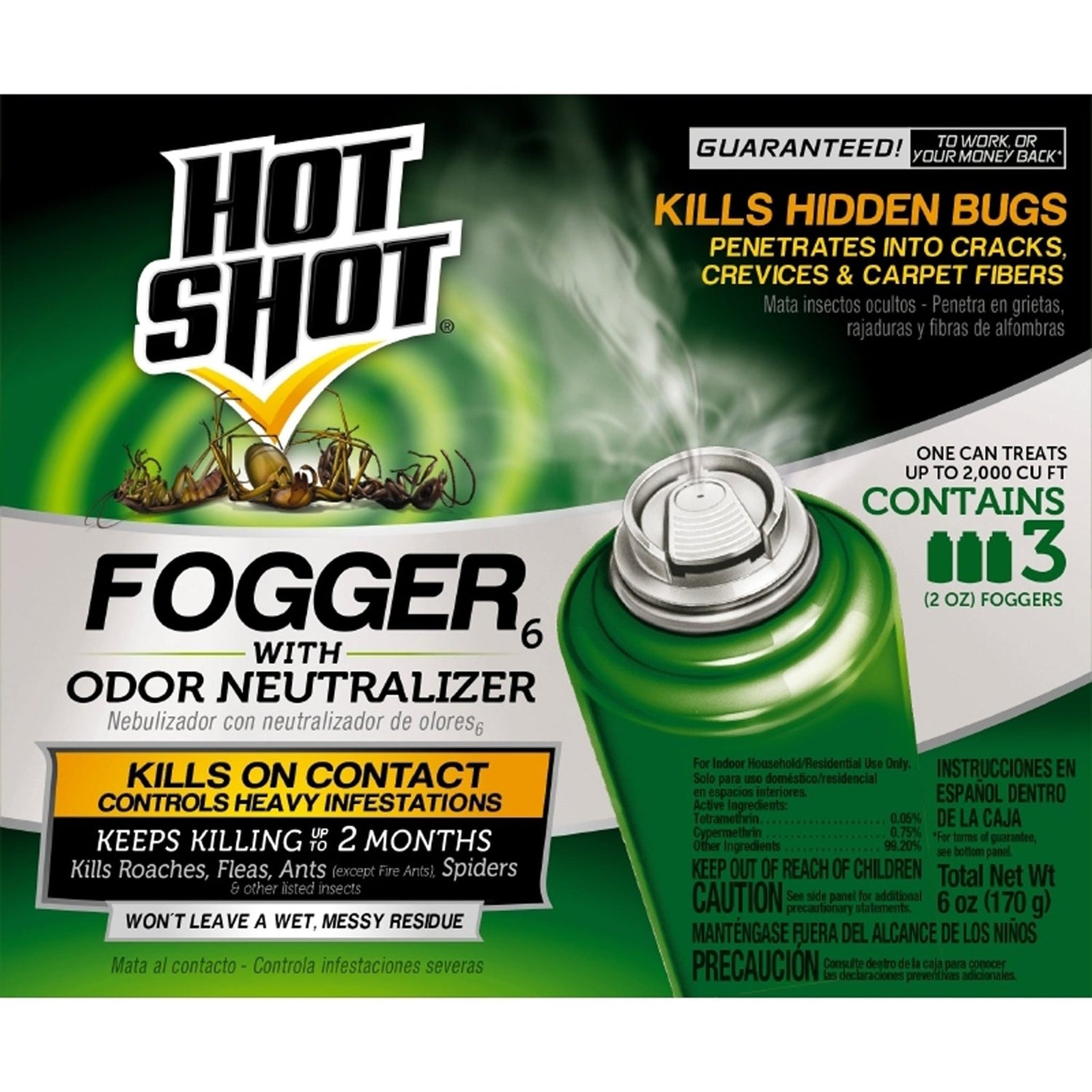 Hot Shot Indoor Fogger (2 oz, 3 ct)
