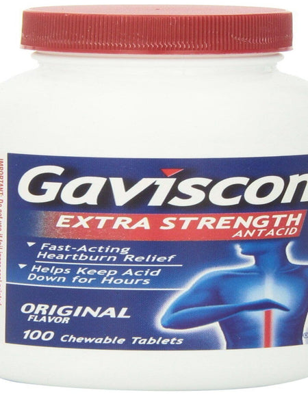 Gaviscon Antacid Tablets (100 ct)