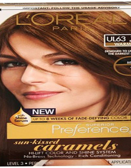 L’Oreal Superior Preference Hair Color UL63 (4 pk)