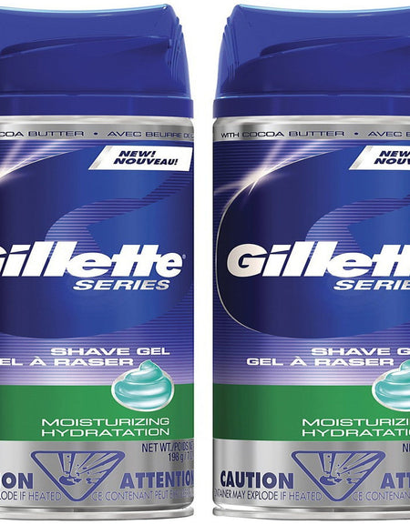 Gillette Ultra Moisturizing Shaving Gel (7 oz, 2 Pack)