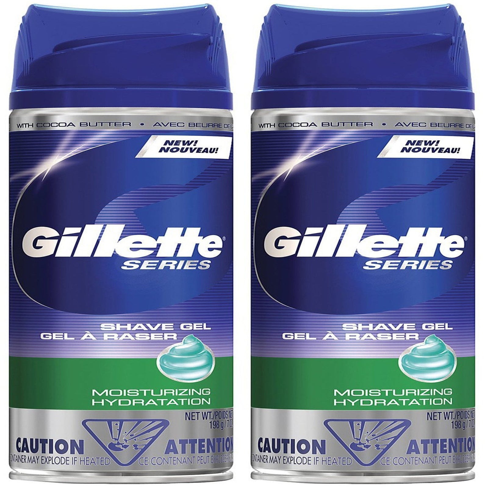 Gillette Ultra Moisturizing Shaving Gel (7 oz, 2 Pack)