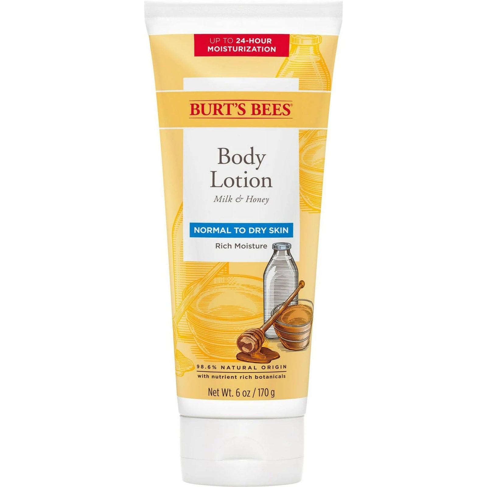 Burt's Bees Milk & Honey Body Lotion (6 oz, 2 Pack)