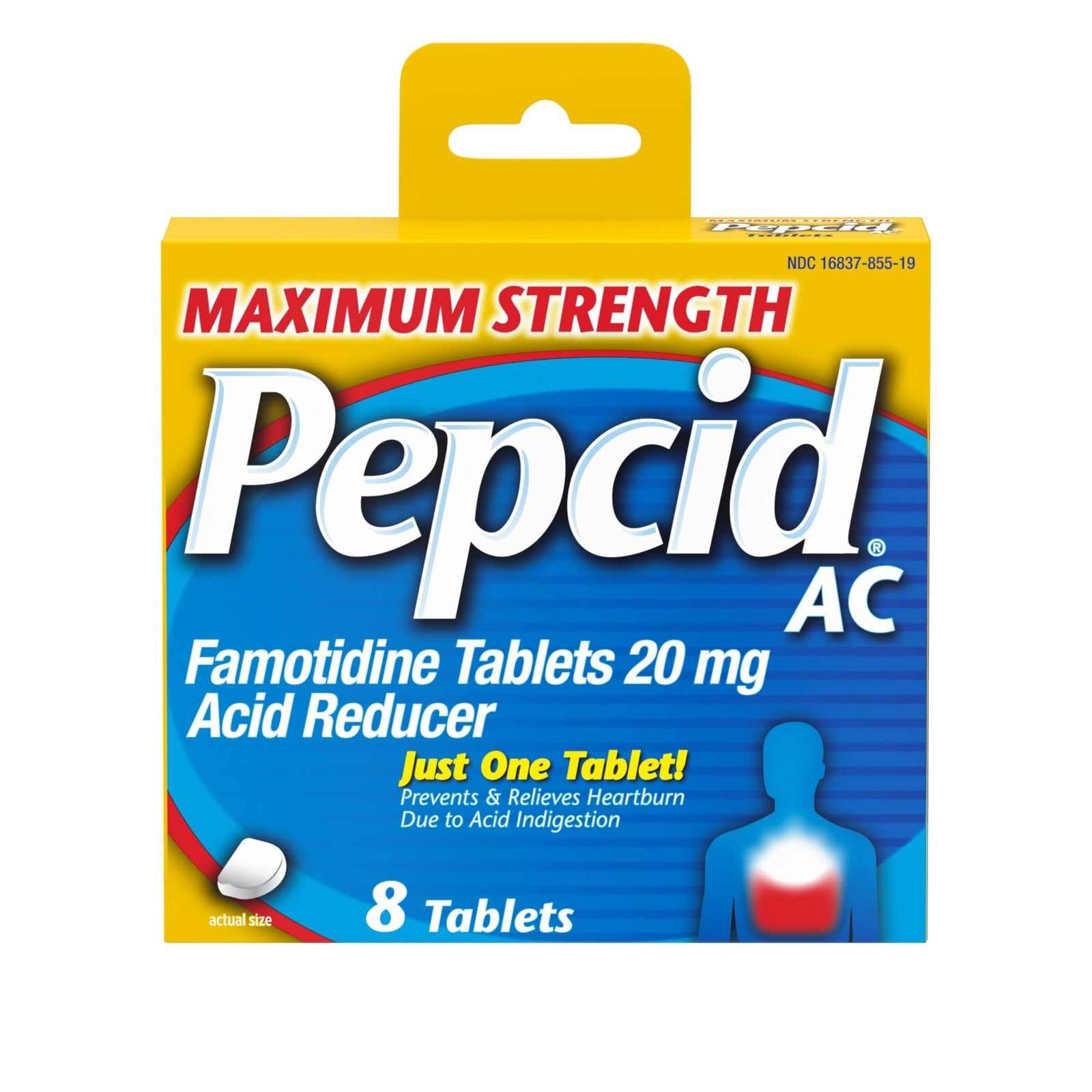 Pepcid AC Maximum Strength Heartburn Relief Tablets (8 Count)