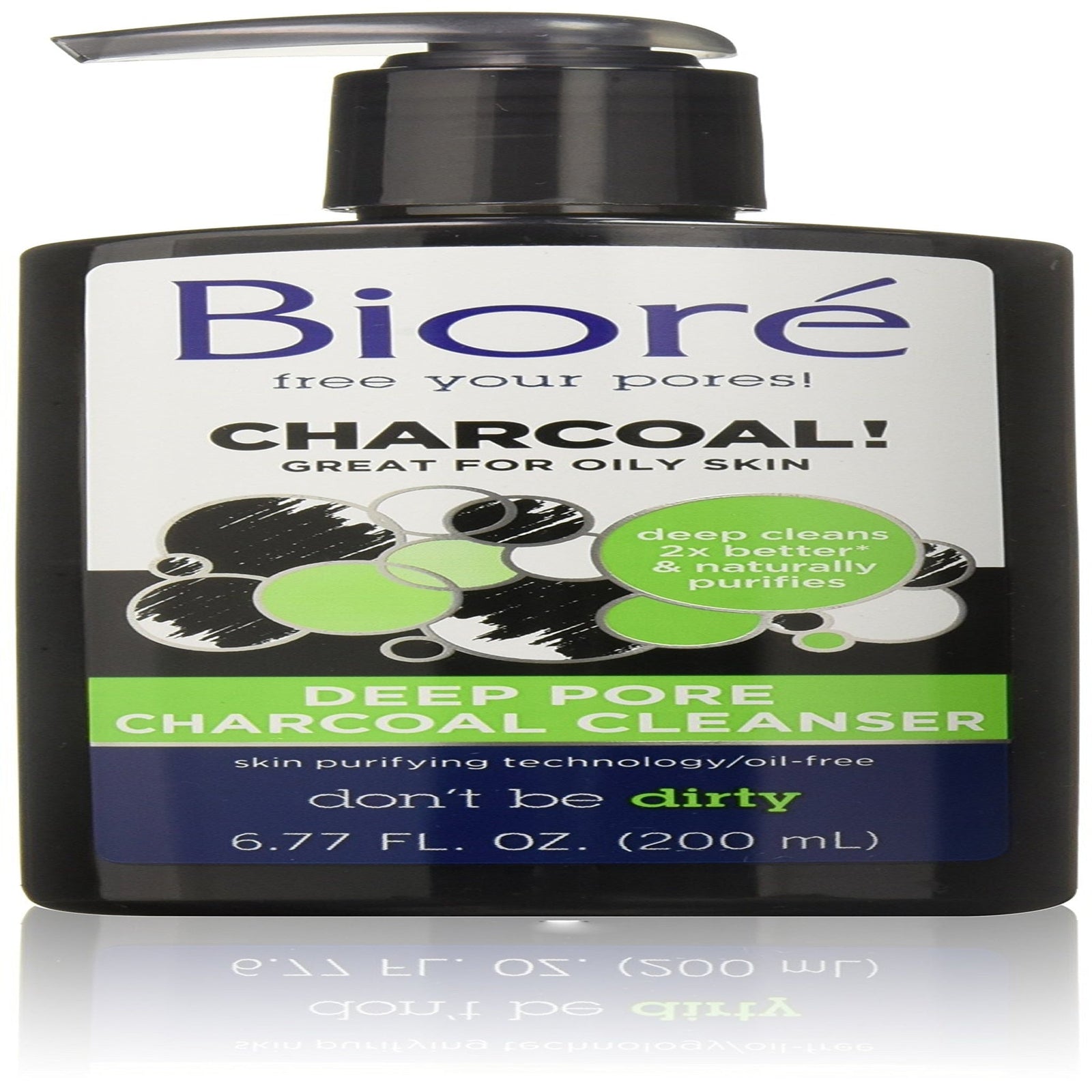 Biore Deep Pore Charcoal Cleanser (6.77 oz, 3 Pack)