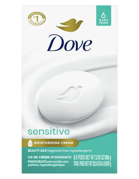 Dove Sensitive Skin Beauty Bar (3.75 oz, 6 Pack)