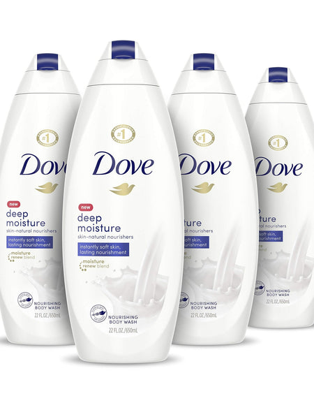 Dove Deep Moisture Body Wash (22 oz, 4 Pack)