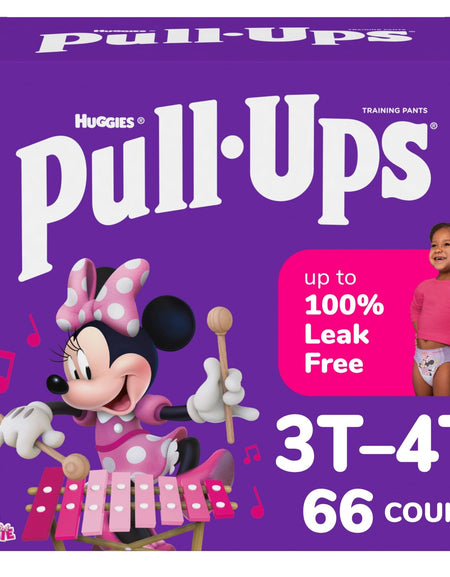 Pull-Ups Girls' Training Pants Size 3T-4T (66 Count)