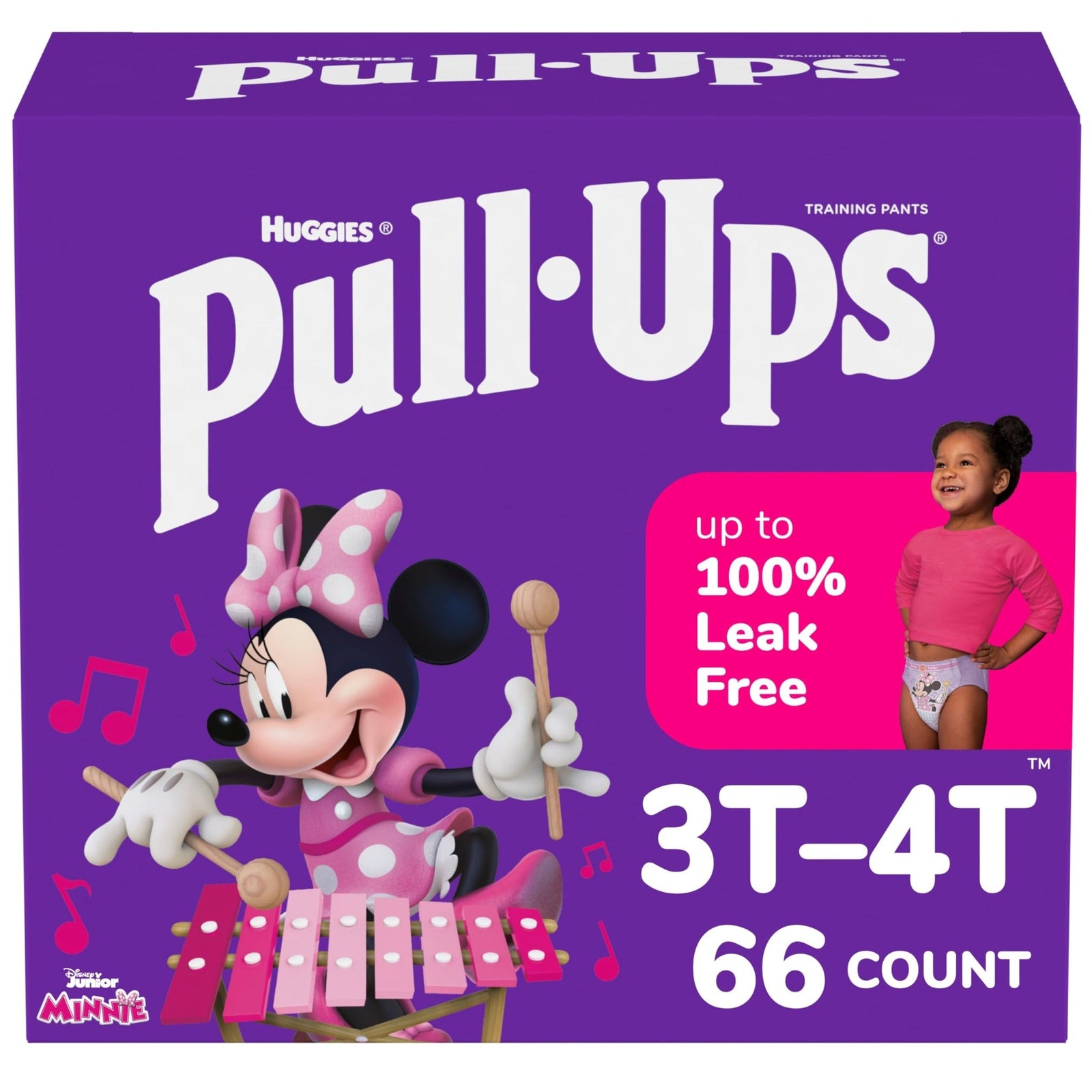 Pull-Ups Girls' Training Pants Size 3T-4T (66 Count)