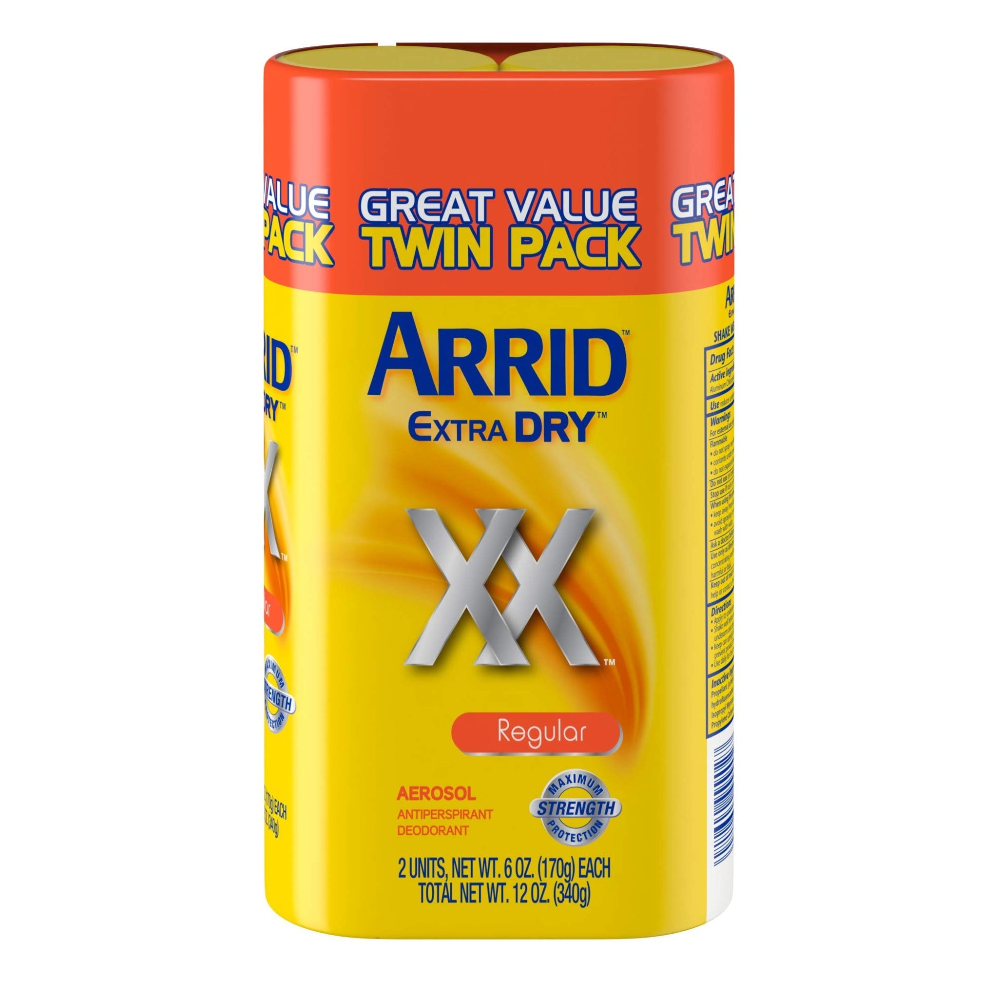 Arrid XX Antiperspirant Spray Regular (6 oz, 2 Pack)