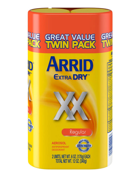 Arrid XX Antiperspirant Spray Regular (6 oz, 2 Pack)