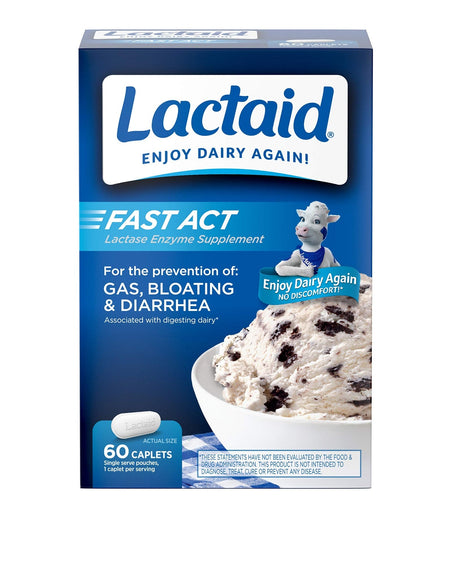 Lactaid Fast Act Caplets (60 ct, travel packs)
