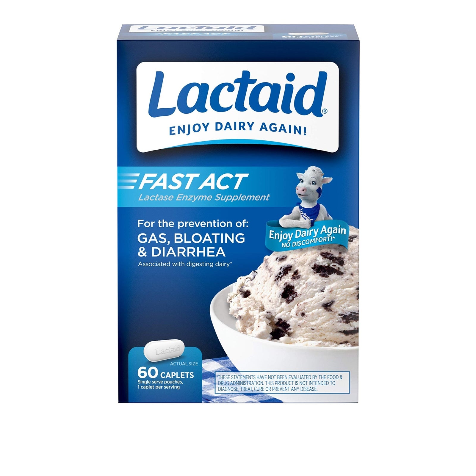 Lactaid Fast Act Caplets (60 ct, travel packs)