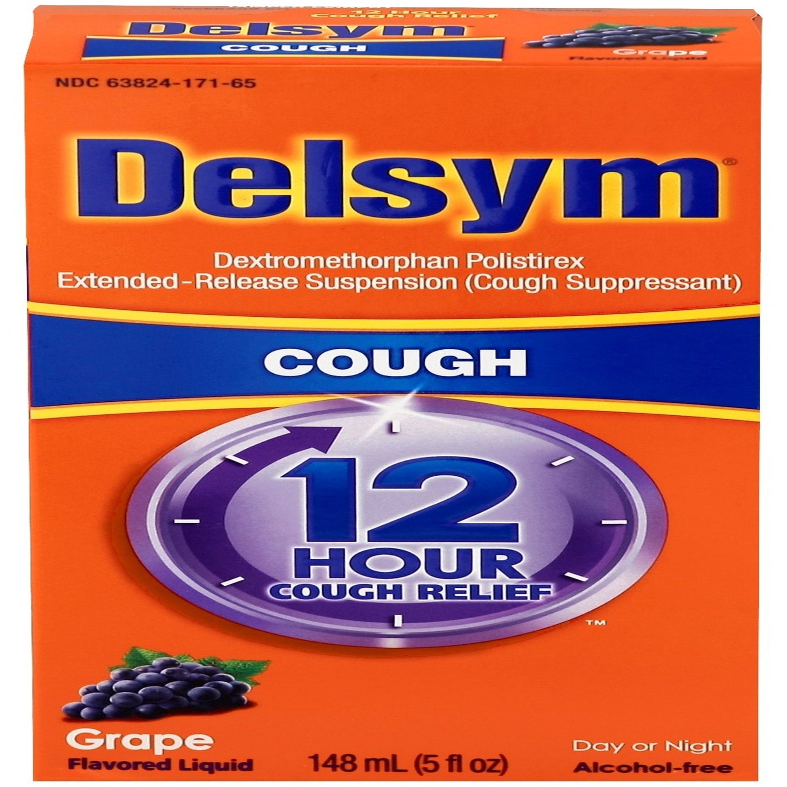 Delsym Cough Relief Liquid Grape (5 oz)