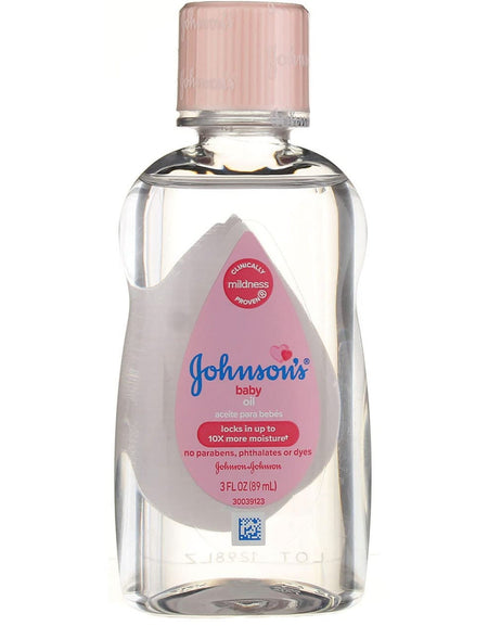 Johnson’s Baby Oil (3 oz, 12 pk)