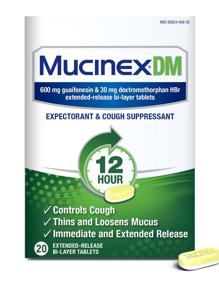 Mucinex DM Medicine (20 Tablets)