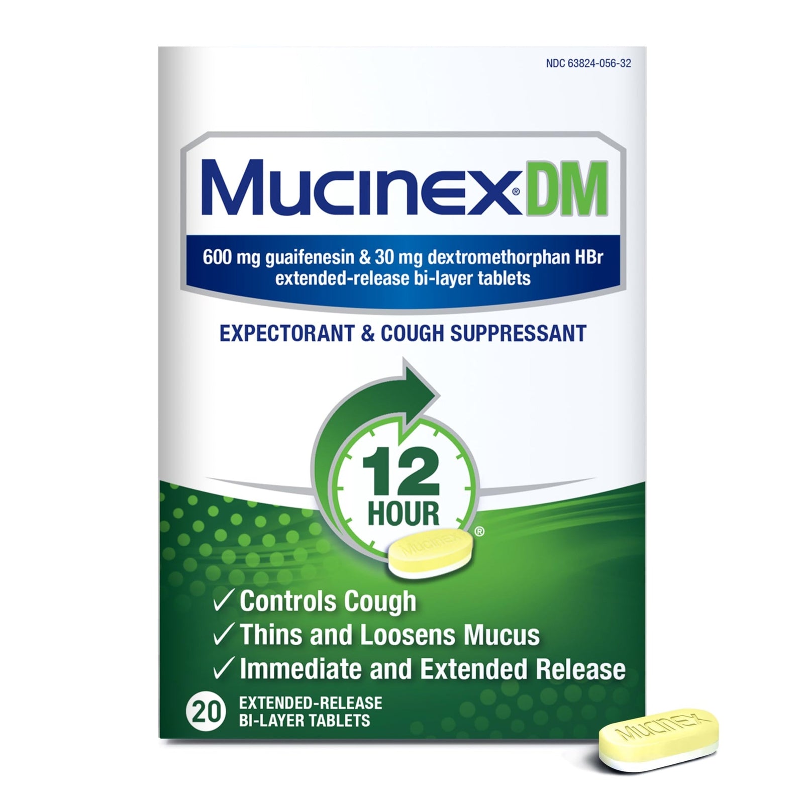 Mucinex DM Medicine (20 Tablets)