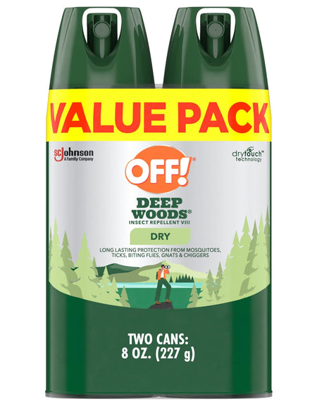 OFF! Deep Woods Insect Repellent Dry Spray (4 oz, 2 ct)