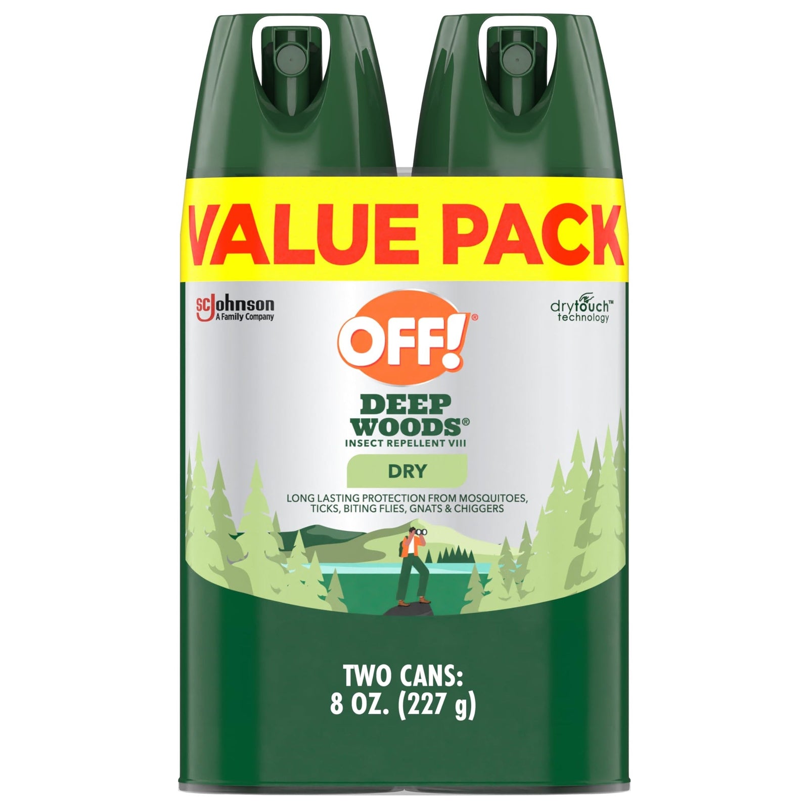 OFF! Deep Woods Insect Repellent Dry Spray (4 oz, 2 ct)