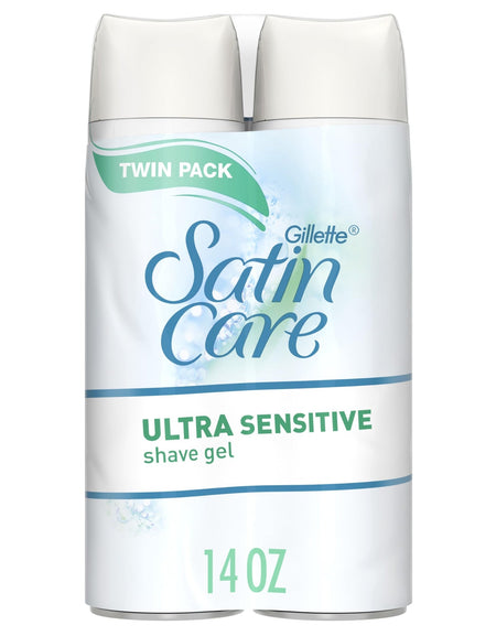 Gillette Satin Care Shave Gel Fragrance Free (7 oz, 2 pk)