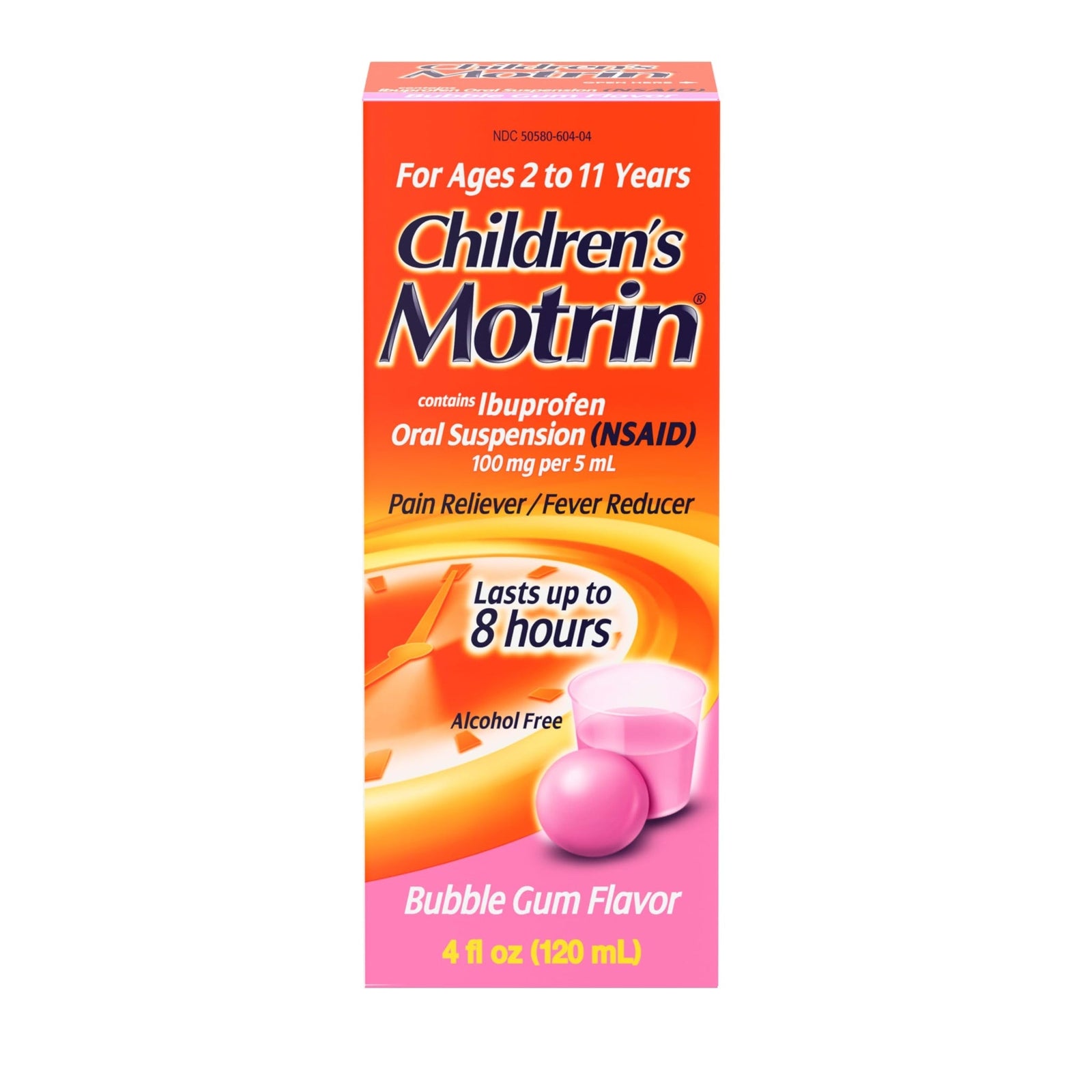 Children’s Motrin Oral Suspension Bubblegum (4 oz)