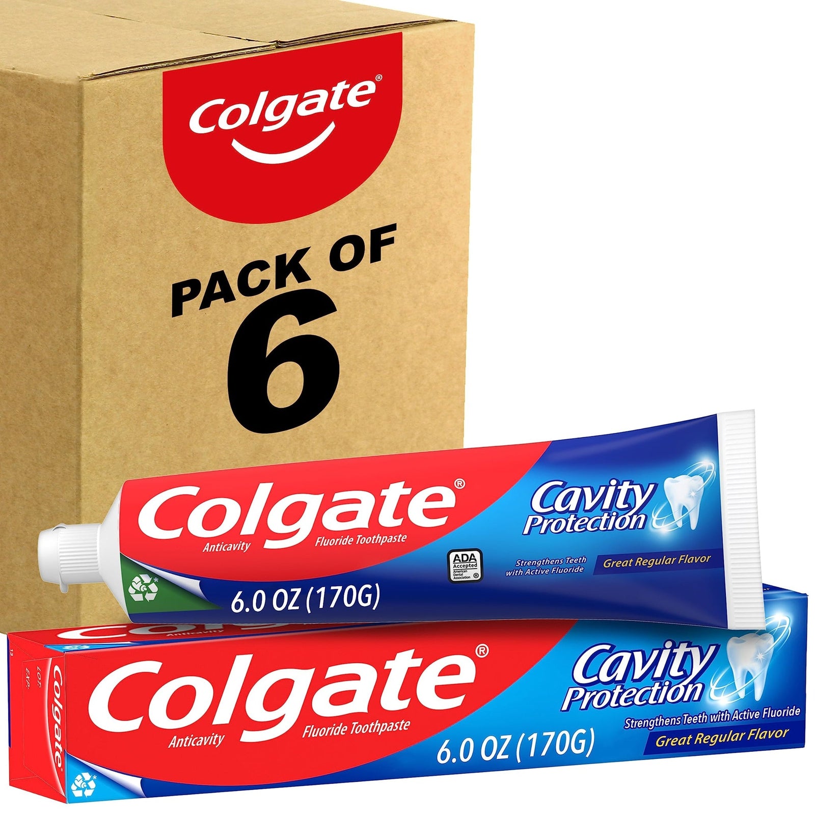 Colgate Cavity Protection Toothpaste (6 oz, 6 pk)