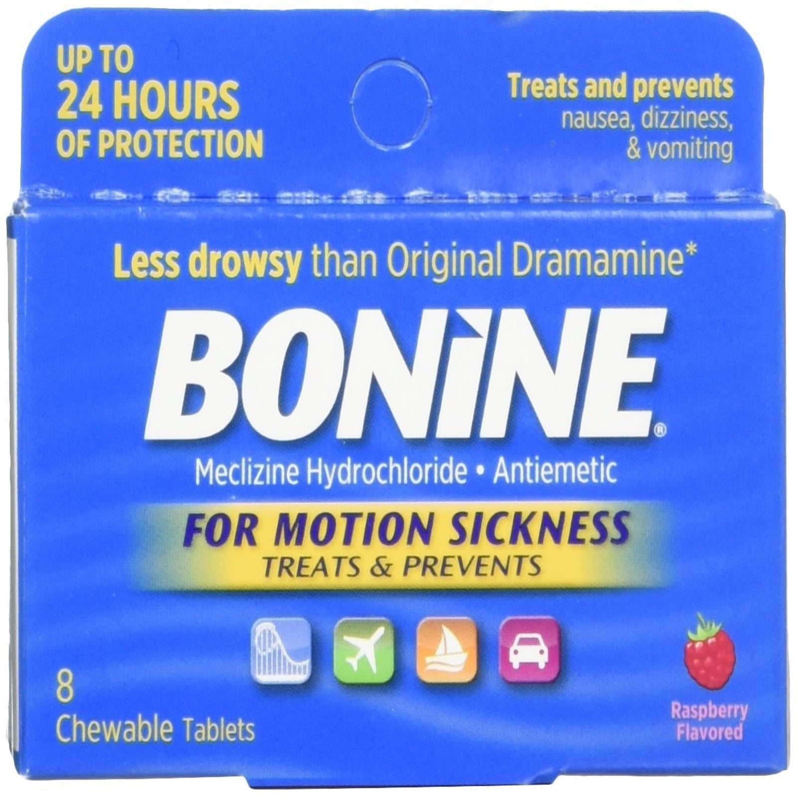 Bonine Motion Sickness Chewable Tablets (8 ct)
