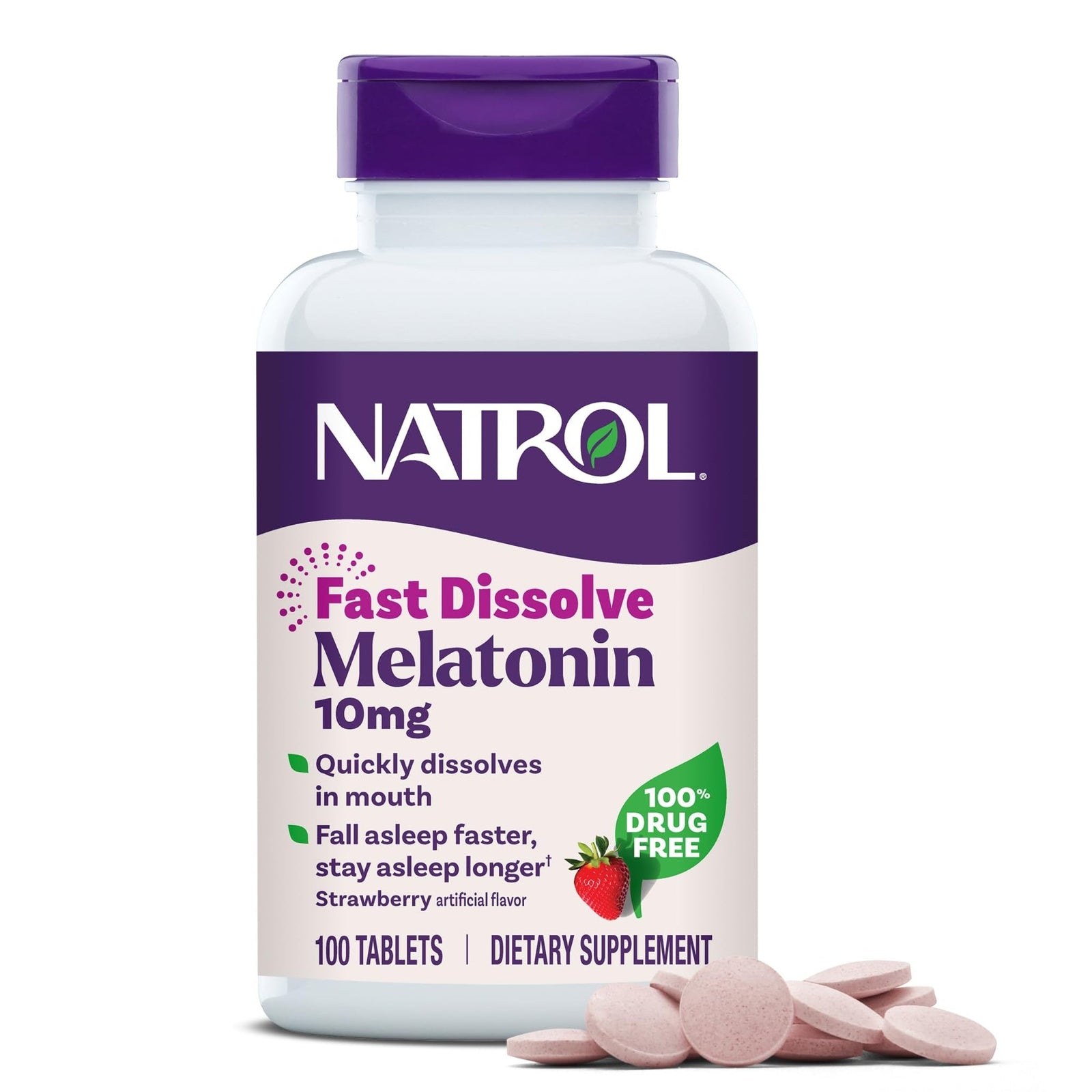 Natrol Melatonin 10mg Strawberry (100 ct)
