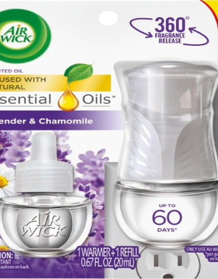 Air Wick Plug-In Kit Lavender & Chamomile (1 warmer + refill)