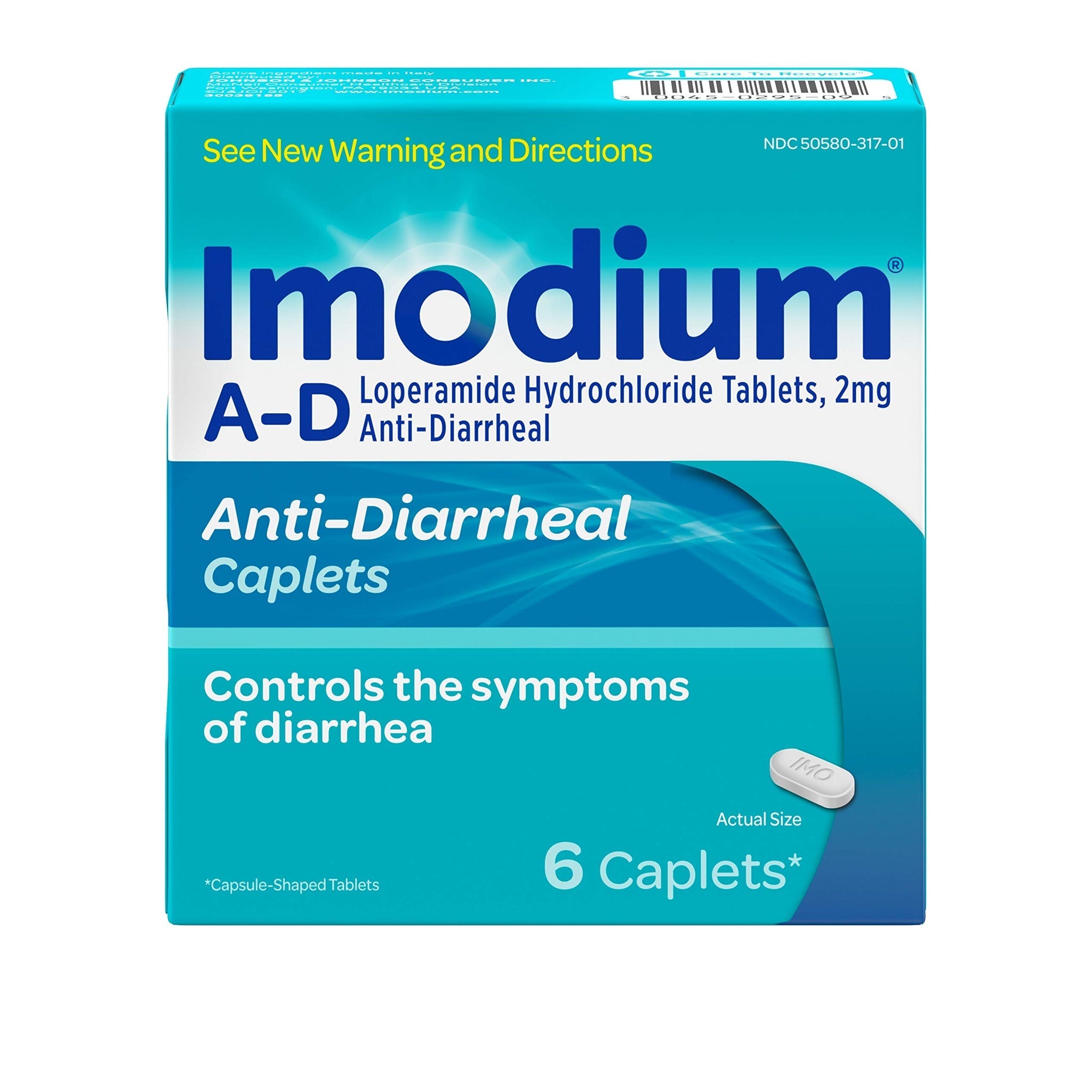 Imodium A-D Diarrhea Relief Caplets (6 ct)