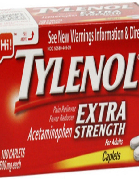 Tylenol Extra Strength Caplets (500 mg, 100 Count)