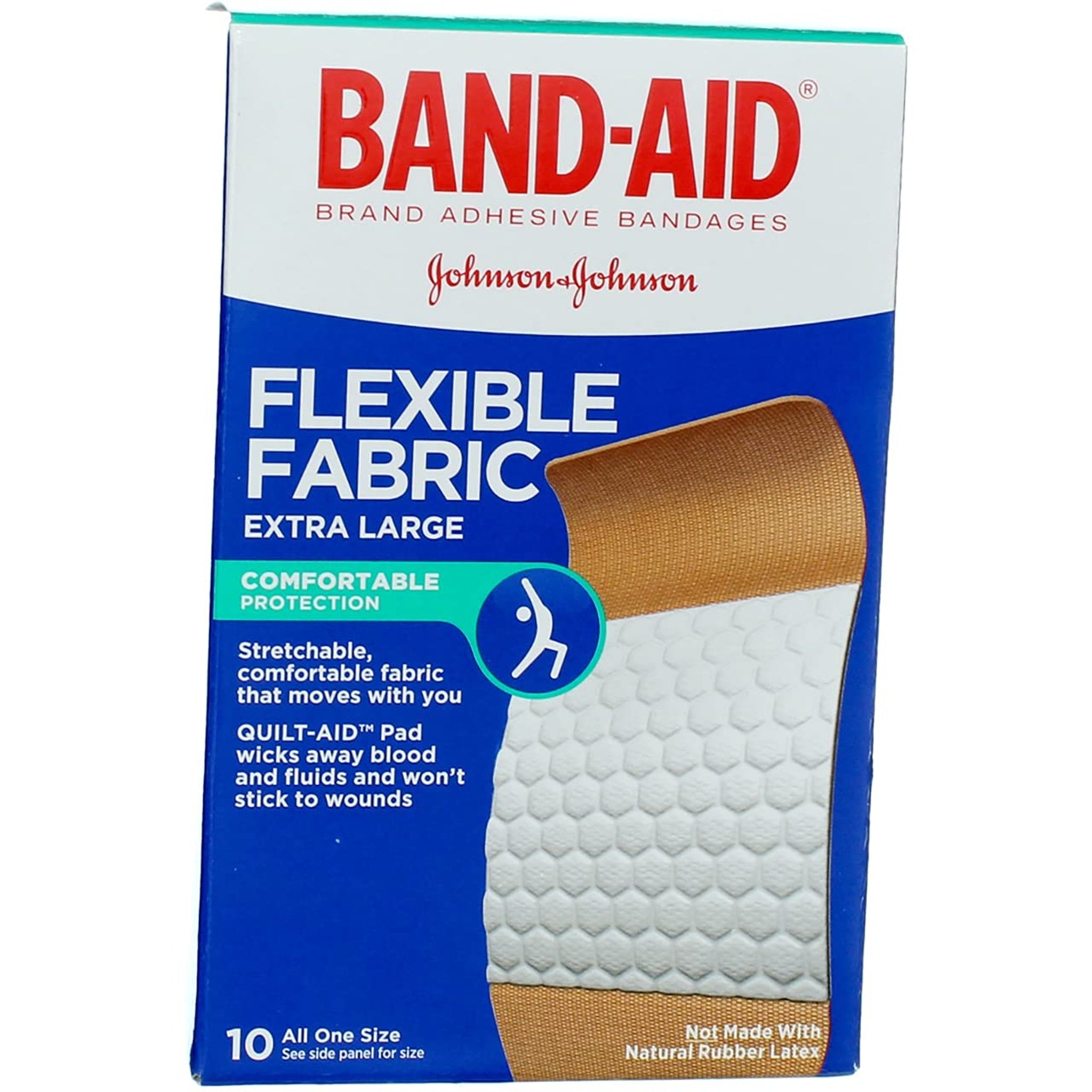 Band-Aid Flexible Fabric Bandages Extra Large (10 Count)