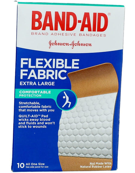 Band-Aid Flexible Fabric Bandages Extra Large (10 Count)