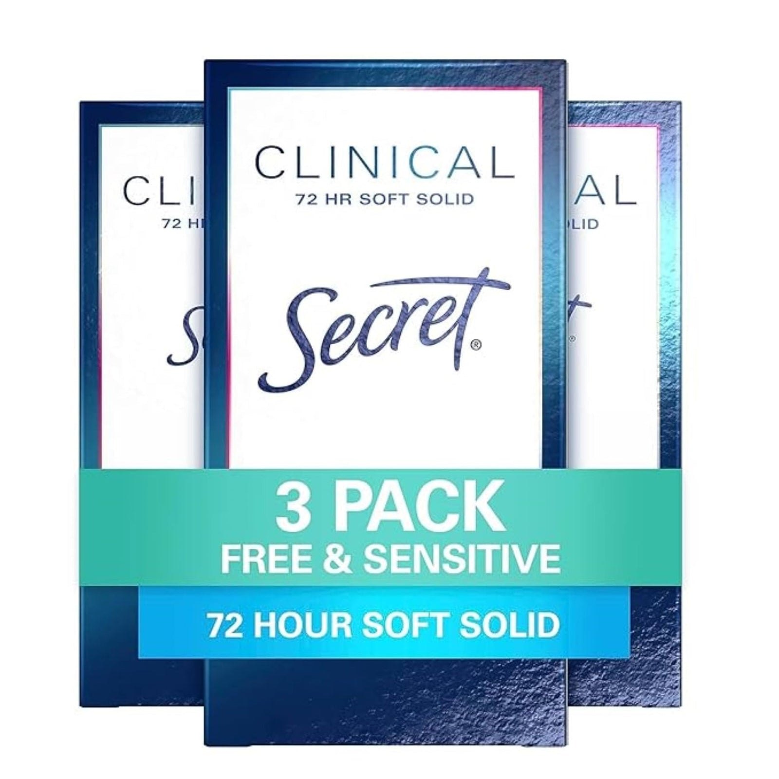 Secret Clinical Strength Deodorant Free & Sensitive (1.6 oz, 3 Pack)
