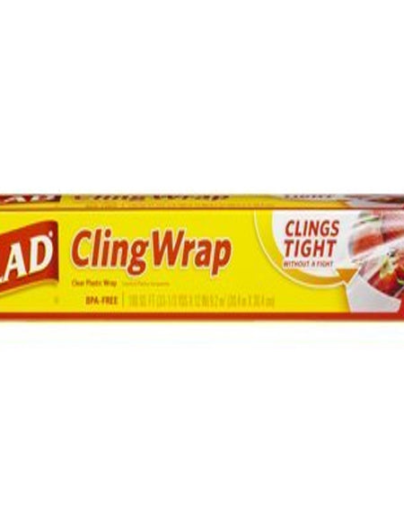 Glad Cling Wrap (100 sq ft, 3 Pack)