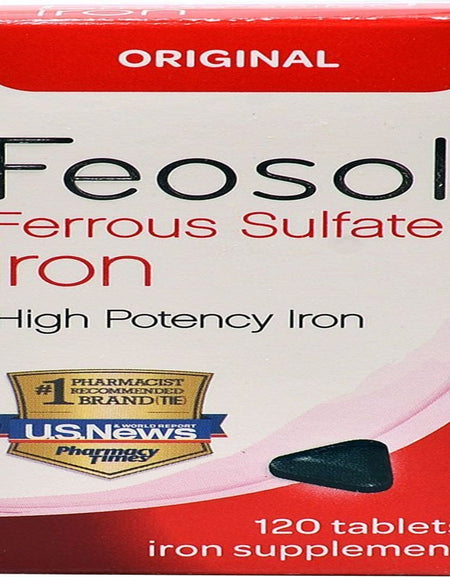 Feosol Ferrous Sulfate Iron Tablets (120 Count)